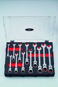 Set chei cu clichet flexibil 12 bucati FORCE - Img 2