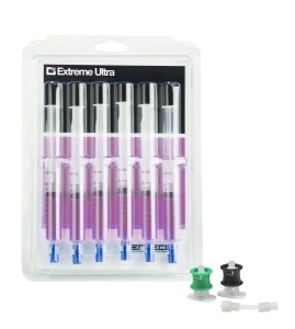 Solutie compus etansare Sealing compound, seringa 6ml EXTREME ULTRA, tip refrigerant R1234yf/R134a, pentru interiorul instalatiei cu adaptor , set 6 buc ERRECOM
