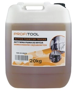 Spuma activa PROFITOOL, 20kg, pentru curatarea suprafetelor puternic macinate, caroserie, geamuri de sticlă de camion, prelatele, sasiu, semi-remorci, fluid