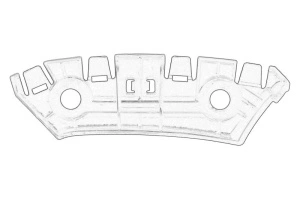 Suport bara protectie Dreapta Fata SKODA CITIGO; VW LOAD UP, UP! dupa 2011 - (plastic) - Original OE