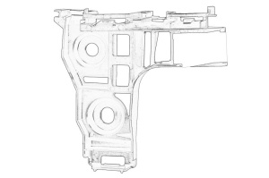 Suport bara protectie Dreapta Spate VW GOLF SPORTSVAN VII 2014-2020 - Original OE