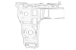 Suport bara protectie Dreapta Spate VW GOLF SPORTSVAN VII 2014-2020 - Original OE