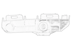 Suport bara protectie Stanga Spate TOYOTA RAV 4 IV 2012-2019 - Original OE