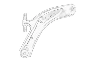 Brat suspensie roata Dreapta Fata RENAULT KOLEOS II dupa 2016 - Original OE