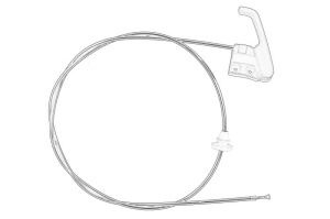 Cablu capota motor MERCEDES SPRINTER 3-T 2006-2018 - (setat cu tija de tractiune; B906) - Original OE