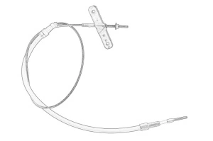 Cablu frana mana Fata VW MULTIVAN T5, MULTIVAN T6, TRANSPORTER T5 2003-2024 - Original OE