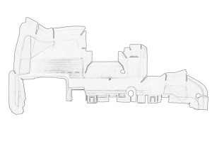 Canal ghidaj aer admisie Stanga AUDI A4 2007-2011 - (radiator; vertical stanga plastic) - Original OE