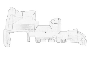 Canal ghidaj aer admisie Stanga AUDI A4 2007-2011 - (radiator; vertical stanga plastic) - Original OE