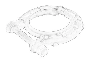 Colier sistem esapament CITROEN C4, C4 GRAND PICASSO I, C4 I dupa 2003 - (67mm) - Original OE