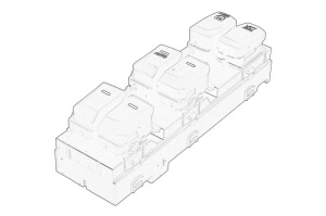 Comutator macara geam Stanga HYUNDAI IX35 2009-2015 - Original OE