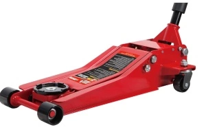 Cric hidraulic mobil, capacitate de ridicare: 2500 kg, înălțime minimă de ridicare 75 mm, înălțime maximă de ridicare: 525 mm, profil redus, mobil, număr de pistoane: 2 PROFITOOL