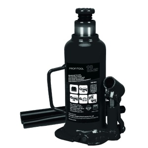 Cric pentru sticle, capacitate de ridicare: 12000kg, inaltime minima de ridicare 227 mm, inaltime maxima de ridicare: 457 mm, mobil, numar pistoane: 1, culoare: negru PROFITOOL