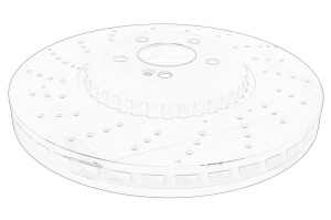 Disc frana Stanga/Dreapta Fata MERCEDES S 2013-2020 - (A217; C217; W222, V222, X222) - Original OE