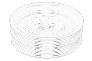 Fulie arbore cotit FORD TRANSIT V363 dupa 2016 - (numar de nervuri: 4; 5) - Original OE
