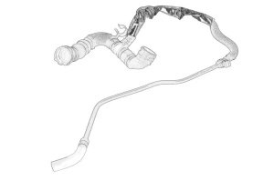 Furtun incalzire AUDI A6 ALLROAD C6, A6 C6 2004-2011 - (retur) - Original OE