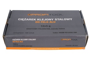 Greutate vulcanizare oţel, grafit, 5g, 12x5g, banda larga; pictura; zincat (pret pt: 100buc) PROFITOOL - Img 1