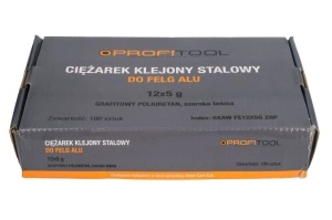 Greutate vulcanizare oţel, grafit, 5g, 12x5g, banda larga; pictura; zincat (pret pt: 100buc) PROFITOOL