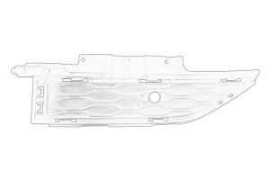 Grila ventilatie bara protectie HYUNDAI KONA, KONA/SUV dupa 2017 - Original OE