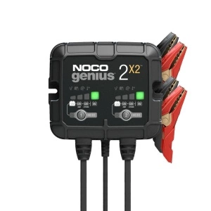 Incarcator baterii GENIUS2X2, voltaj incarcare: 6/12 V NOCO, curent schimbat: 2A, alimentare electrica: 120/240V, tip baterie: AGM/EFB/GEL/Li-Ion/MF/WET
