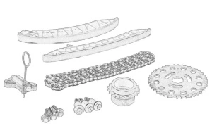 Kit lant distributie NISSAN PRIMASTAR, QASHQAI I, X-TRAIL; RENAULT ESPACE IV dupa 2005 - Original OE