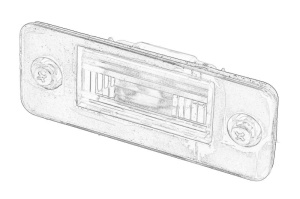 Lumina numar inmatriculare Dreapta AUDI A8 D3 2002-2010 - Original OE