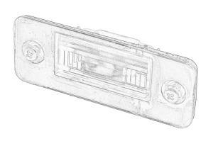Lumina numar inmatriculare Dreapta AUDI A8 D3 2002-2010 - Original OE