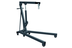 Macara cu motor, capacitate de ridicare: 1000kg, inaltime minima de ridicare 160 mm, inaltime maxima de ridicare: 2040 mm, mobila, culoare: negru, 1 carlig PROFITOOL