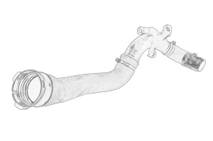 Palnie filtru aer Inferior NISSAN QASHQAI II dupa 2013 - (diametru 52/75mm) - Original OE