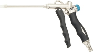 Pistol de suflat cu regulator de presiune, corp aluminiu, include duza de 112 mm HAZET