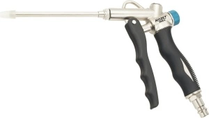 Pistol de suflat cu regulator de presiune, corp aluminiu, include duza de 112 mm HAZET