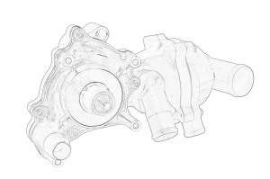 Pompa apa cu garnitura AUDI A5, A6 ALLROAD C6, A6 C6 2005-2018 - Original OE