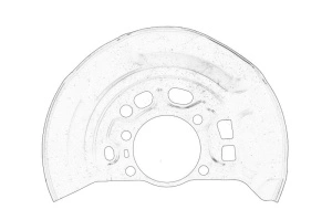 Protectie disc frana Dreapta Fata TOYOTA AURIS, COROLLA 2012-2019 - Original OE