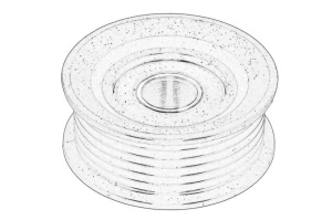 Rola ghidare/conducere curea transmisie MERCEDES C, C T-MODEL, CLK dupa 2000 - (CL203; S203; C209; S210; S211; W220, V220) - Original OE