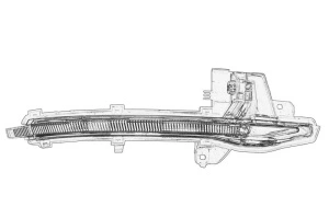 Semnalizator oglinda laterala Dreapta AUDI A6 ALLROAD C8, A6 C8, A7 dupa 2017 - Original OE