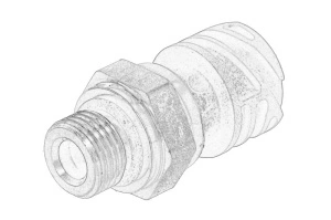 Senzor presiune gaze evacuare VOLVO RVI MAGNUM; VOLVO 7700, 8500, 8700 dupa 1993 - (numar pini: 4) - Original OE