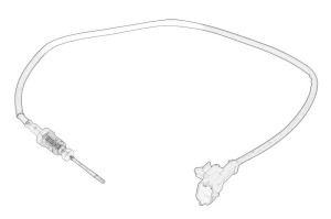 Senzor temperatura evacuare IVECO - (culoare negru) - Original OE