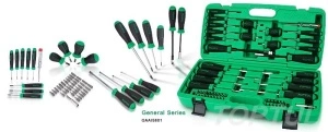 Set chei combinate tubulare cu clichet, Toptul 42 piese - Img 2