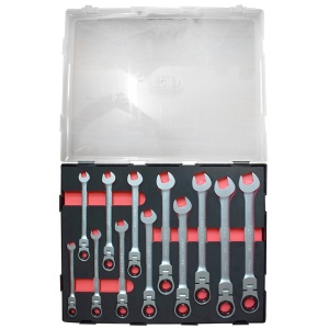 Set chei cu clichet flexibil 12 bucati FORCE - Img 1