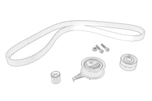 Set distributie AUDI A3, A4 ALLROAD B9, A4 B9 dupa 2006 - (curea + pinion) - Original OE