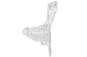 Suport bara Dreapta Fata AUDI A4; SEAT EXEO 2004-2013 - (interior/superior, plastic) - Original OE