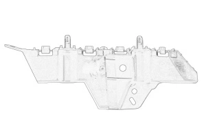 Suport bara protectie Dreapta Fata OPEL MOKKA / MOKKA X 2012-2019 - Original OE