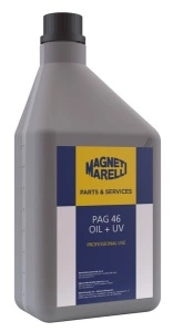 Ulei instalatie climatizare PAG 46, 1L 1 buc, tip refrigerant R1234yf, cu substanta UV, PAG 46, a/C pentru toate modelele de statie incarcare AC Magneti Marelli