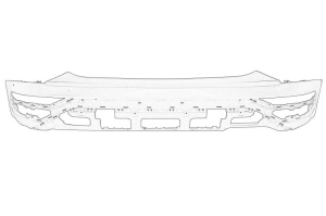 Bara HYUNDAI TUCSON - (Spate, cu gauri pentru senzorii de parcare) - Original OE