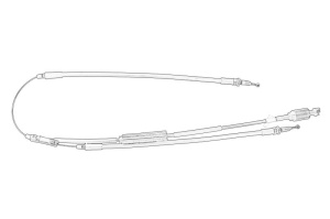 Cablu frana mana Mijloc OPEL ASTRA J, CASCADA dupa 2010 - (1790mm/733mm, tip frana: electric) - Original OE