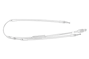 Cablu frana mana Mijloc OPEL ASTRA J, CASCADA dupa 2010 - (1790mm/733mm, tip frana: electric) - Original OE