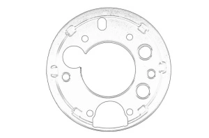 Capac tambur frana Dreapta Spate MERCEDES SPRINTER 4-T 1995-2006 - (B904) - Original OE