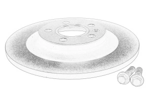 Disc frana Stanga/Dreapta Spate VOLVO XC40 dupa 2017 - (roti de 16 inci) - Original OE