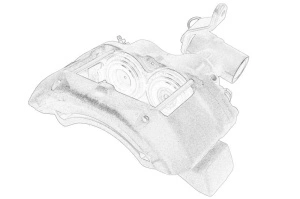 Etrier frana BREMBO Dreapta Spate - Original OE