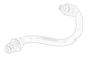 Furtun frana Dreapta Spate AUDI Q3; VW CC B7, PASSAT B6, PASSAT B7 2005-2018 - Original OE