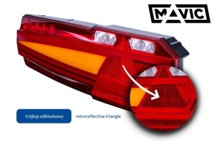 Lampa Spate Dreapta Model Mavic, 6 Functii, 91 de Leduri - Horpol, AT